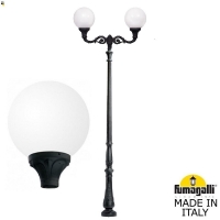 Парковый фонарь FUMAGALLI TABOR ADAM/GLOBE 400 2L черный, бежевый G40.205.M20.AYE27
