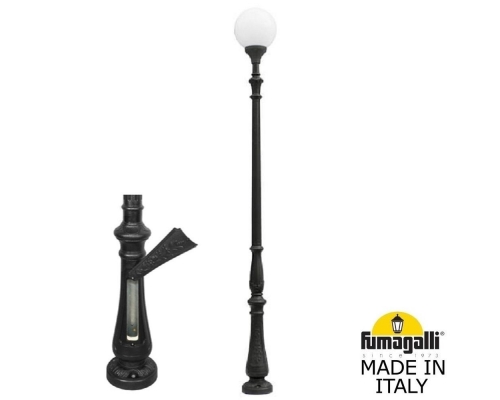 Парковый фонарь FUMAGALLI TABOR/GLOBE 400 черный, бежевый G40.205.000.AYE27