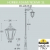 Парковый фонарь FUMAGALLI HOREB ADAM/NOEMI 1L черный, прозрачный E35.208.M10.AXH27