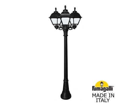 Садовый светильник - столб газонный FUMAGALLI CEFA черный, бежевый U23.158.S30.AYF1R