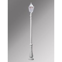 Парковый фонарь Fumagalli NOEMI белый, прозрачный E35.202.000.WXH27