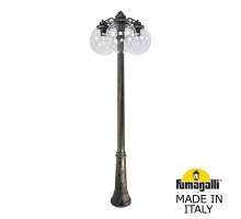 Садовый светильник-столб FUMAGALLI GLOBE 300 бронза, прозрачный G30.157.S30.BXF1RDN