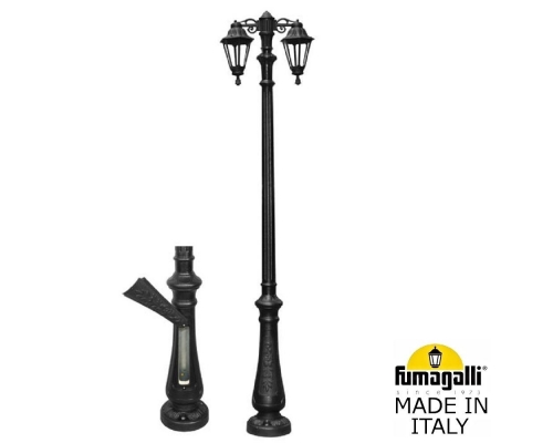 Парковый фонарь Fumagalli RUT E26.202.S20.AXF1R зеленый DN