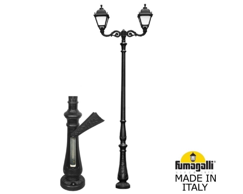 Парковый фонарь Fumagalli SIMON черный, бежевый U33.205.M20.AYH27