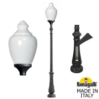 Парковый фонарь Fumagalli CANA черный, бежевый C50.202.000.AYE27