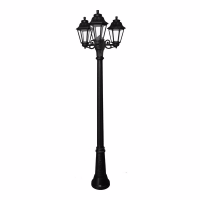Садовый светильник-столб FUMAGALLI ANNA черный, прозрачный E22.156.S30.AXF1R