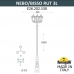 Парковый фонарь FUMAGALLI NEBO BISSO/RUT 3L черный, прозрачный E26.202.S30.AXF1R