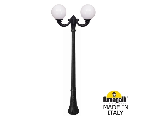 Садово-парковый фонарь Fumagalli GLOBE 250 черный, бежевый G25.157.R20.AYF1R