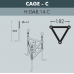 Парковый фонарь FUMAGALLI HOREB ADAM/GLOBE 400 2L черный, бежевый G40.208.M30.AYE27