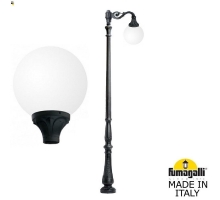 Парковый фонарь FUMAGALLI TABOR ADAM/GLOBE 400 1L черный, бежевый G40.205.M10.AYE27