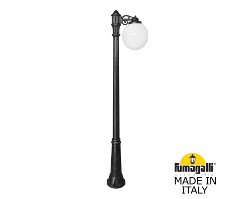 Садовый светильник-столб FUMAGALLI GLOBE 300 черный, бежевый G30.157.S10.AYF1R