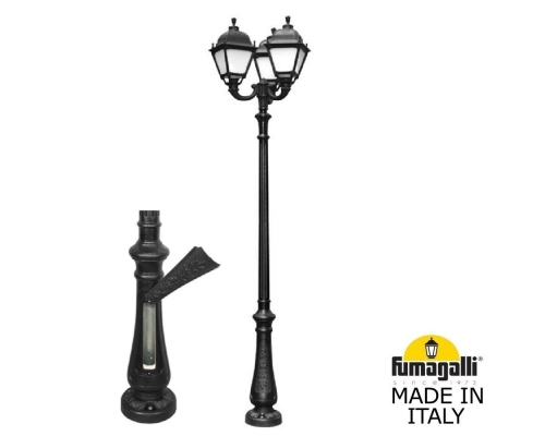 Парковый фонарь Fumagalli SIMON черный, бежевый U33.202.R30.AYH27