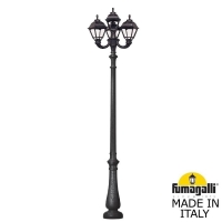 Парковый фонарь Fumagalli CEFA черный, прозрачный U23.202.R31.AXF1R