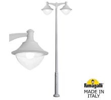 Парковый фонарь FUMAGALLI EKTOR 4000/MIDIPILAR/VIVI 2L LED-HIP серый, прозрачный V50.372.A20.LXH27