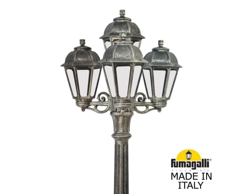Садовый светильник-столб FUMAGALLI SABA бронза, прозрачный K22.157.S31.BXF1R