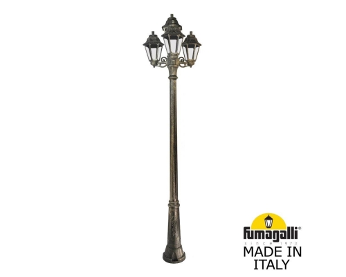 Садовый светильник-столб FUMAGALLI ANNA бронза, прозрачный E22.157.S31.BXF1R