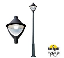 Парковый фонарь  Fumagalli BEPPE черный, прозрачный P50.362.000.AXH27