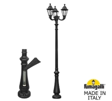 Парковый фонарь Fumagalli RUT черный, бежевый E26.202.R30.AYF1R