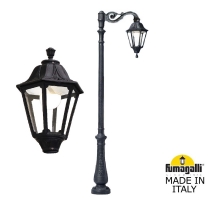 Парковый фонарь FUMAGALLI NEBO ADAM/NOEMI 1L черный, прозрачный E35.202.M10.AXH27