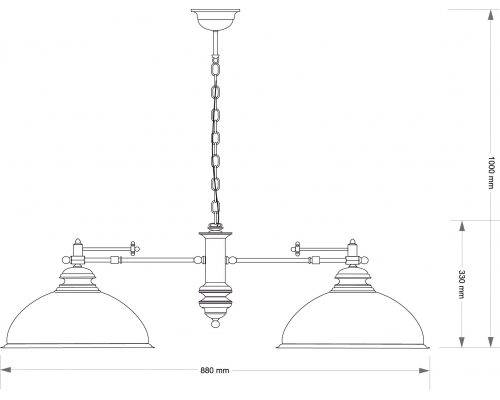 Люстра Kutek LIDO LID-ZW-2(P)GR