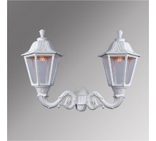 Уличный настенный светильник Fumagalli NOEMI белый, прозрачный E35.181.000.WXH27