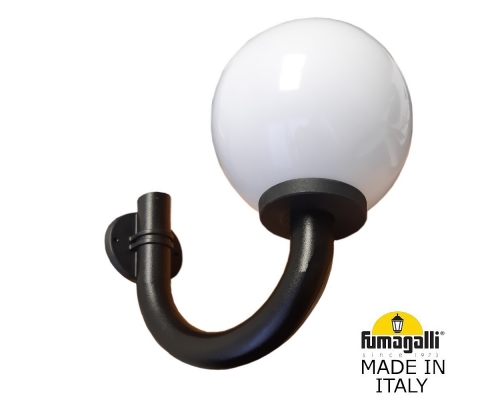 Светильник уличный настенный Fumagalli GLOBE 300 modern черный, бежевый G31.251.000.AYE27