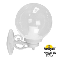 Светильник уличный настенный Fumagalli GLOBE 250 белый, прозрачный G25.131.000.WXF1R
