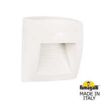Накладной настенный уличный светильник FUMAGALLI LORENZA белый, прозрачный AS1.000.000.WXJ1L