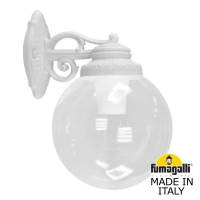 Светильник уличный настенный Fumagalli GLOBE 250 белый, прозрачный G25.131.000.WXE27DN