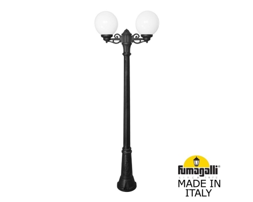 Садово-парковый фонарь Fumagalli GLOBE 250 черный, бежевый G25.156.S20.AYF1R
