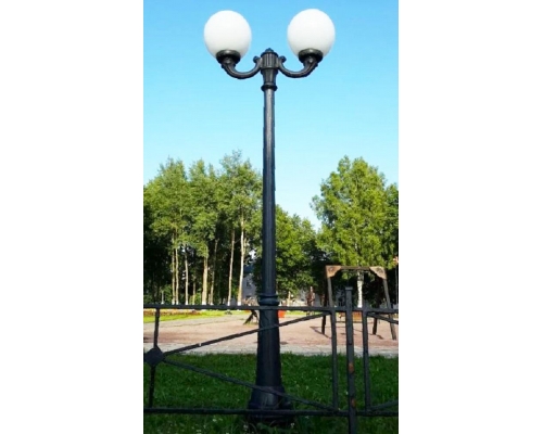Садово-парковый фонарь Fumagalli GLOBE 250 черный, бежевый G25.157.R20.AYF1R
