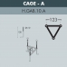 Садовый светильник-столбик FUMAGALLI IAFAET.R/NOEMI черный, прозрачный E35.162.000.AXH27