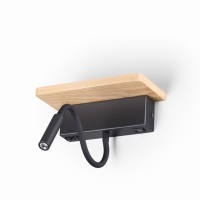 Настенный светильник LED с USB зарядкой Odeon Light WOODY 3868/8WL