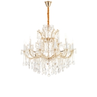 Светильник подвесной iLAMP Diamond E14 6071-18 GD+CL